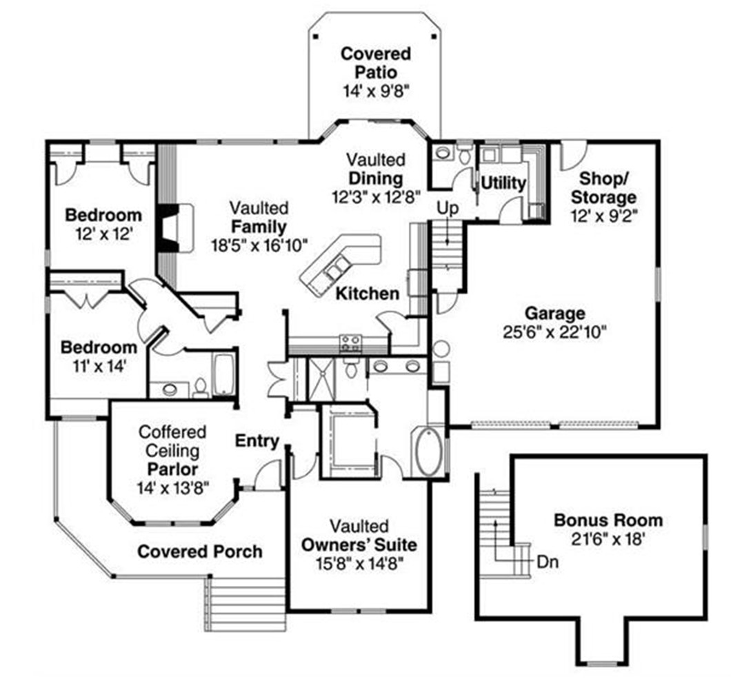 The Flowstead ranch floor-plan concept